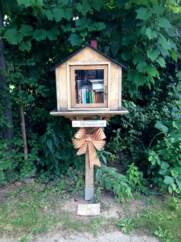 Little Free Library at Arbor Drive (Between Azalea and Laney). [PHOTO: Chris Clemens]