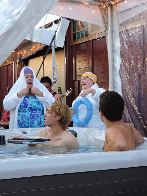 Hot Tub, The Musical. [PHOTO: Joanne Brokaw]