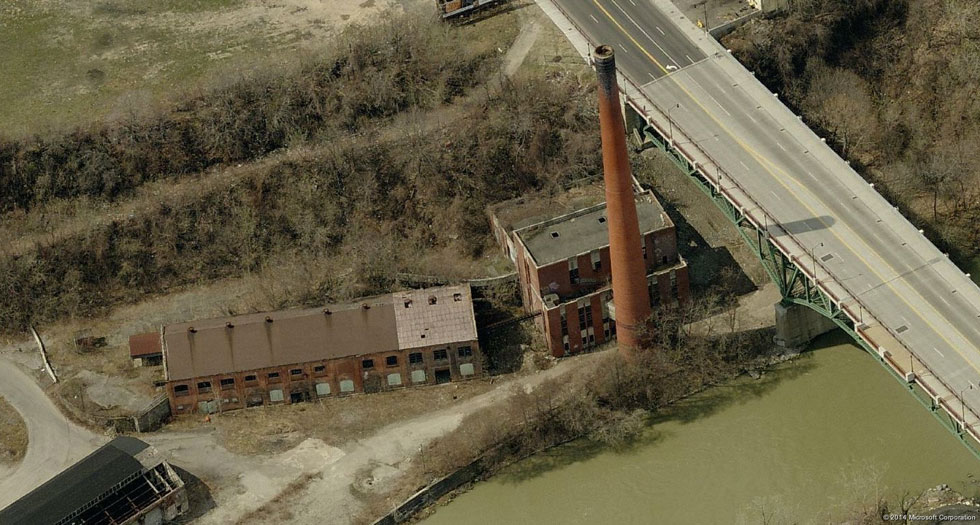 The Garbage Incinerator at High Falls, Rochester.