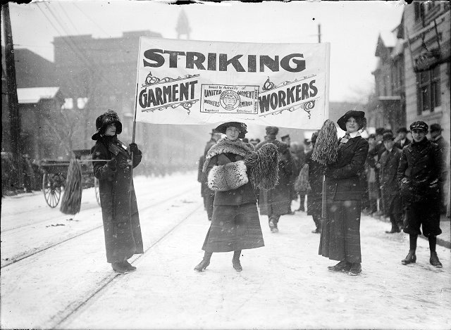 Garment workers strike of 1913. [PHOTO: Albert R. Stone Collection]