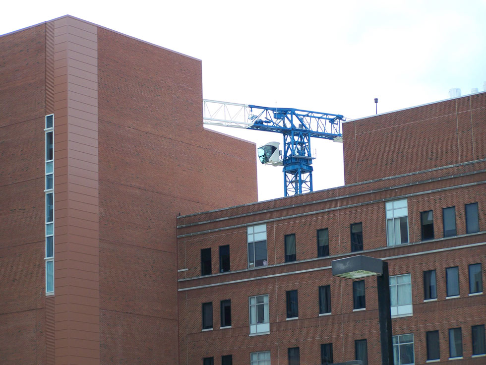 Construction on Golisano Children's Hospital, at University of Rochester. June 2014. [PHOTO: Jimmy Combs]