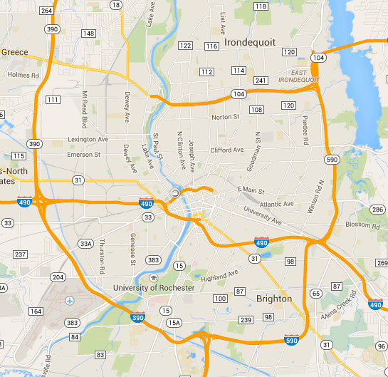 Google Maps updated their map of Rochester this week. Notice anything different?