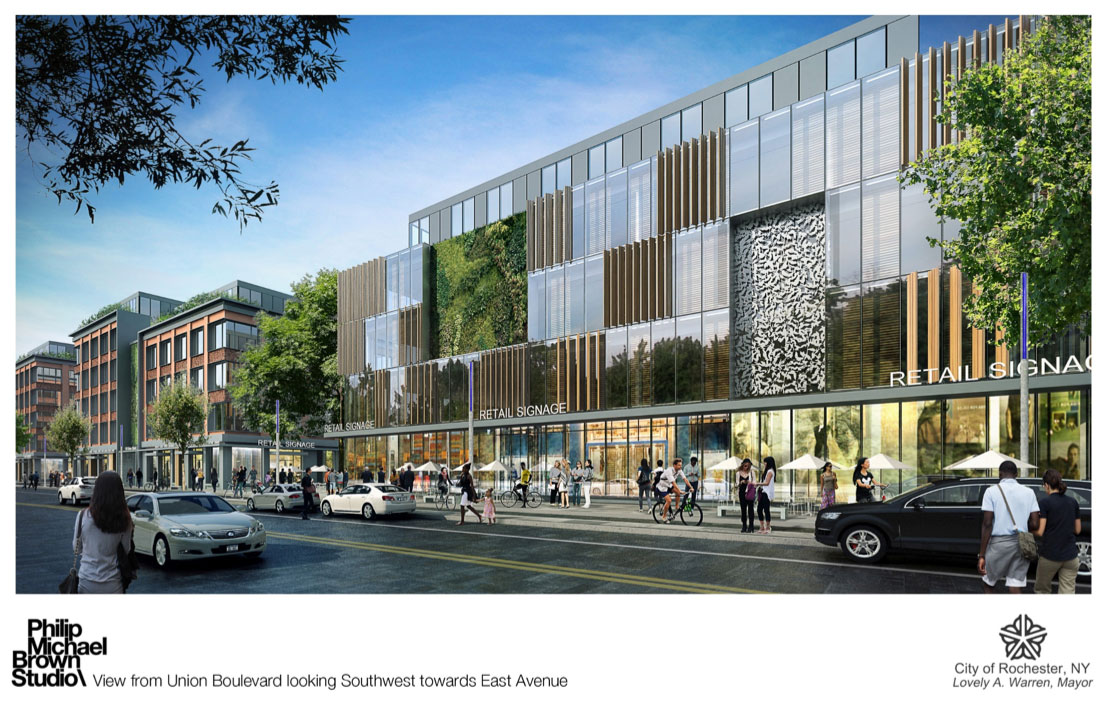 Could East Ave. and Union really look like this one day? [IMAGE: Stantec / City of Rochester]