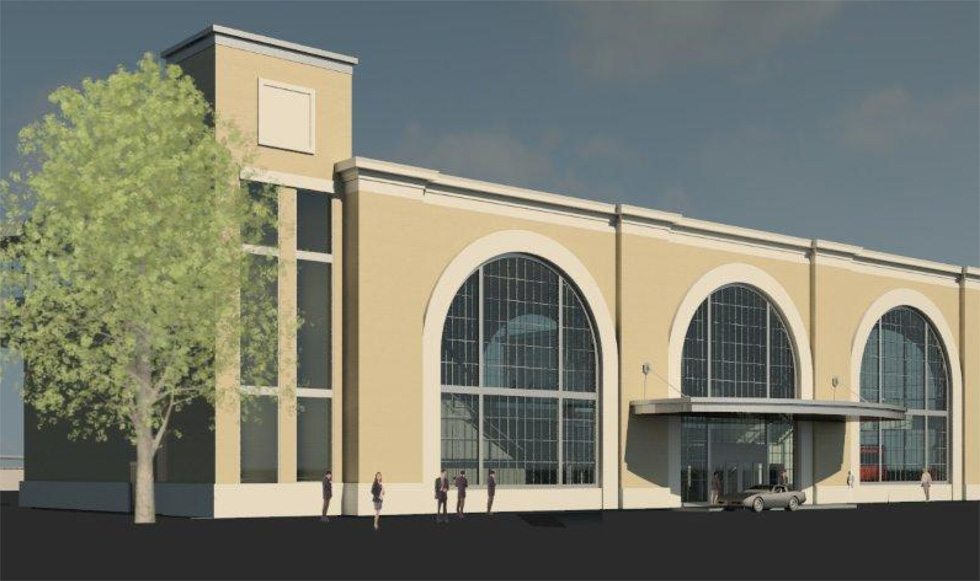 Rochester's proposed new station design. [RENDERING: Bermann Associates, 2012]