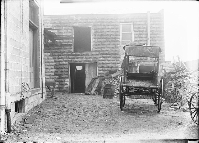 This is the banana wagon thought to be the vehicle used to 'deliver' the barrel containing Manzello's body to its resting place. [PHOTO: Albert R. Stone]