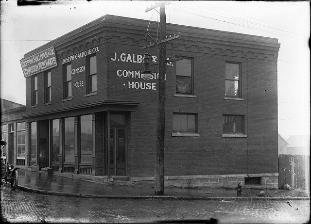 This is the front of the building where the murder took place. The buildings belonged to Joseph Galbo, son-in-law of Sam Ollis, the 