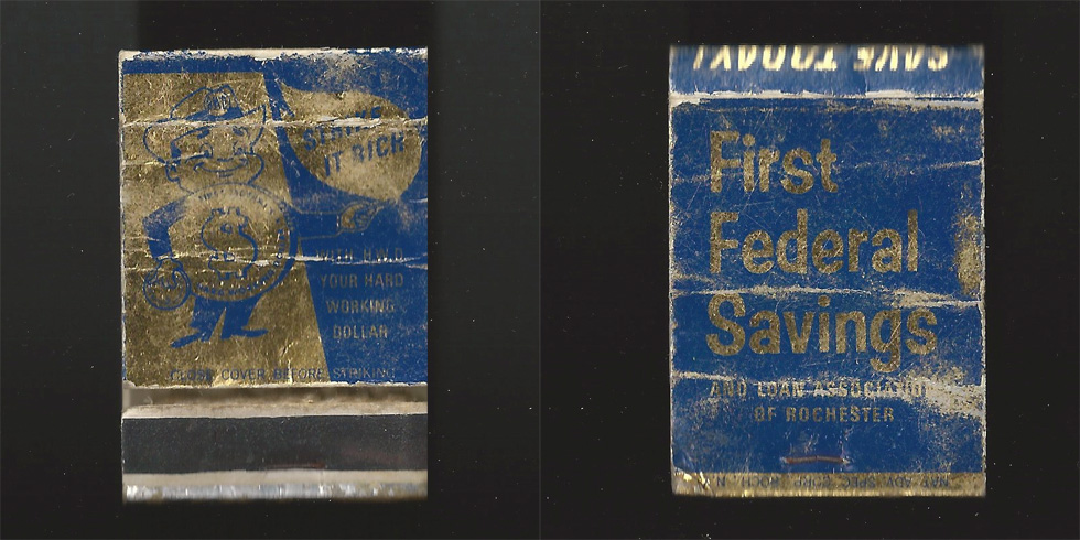 First Federal Savings & Loan matchbook.