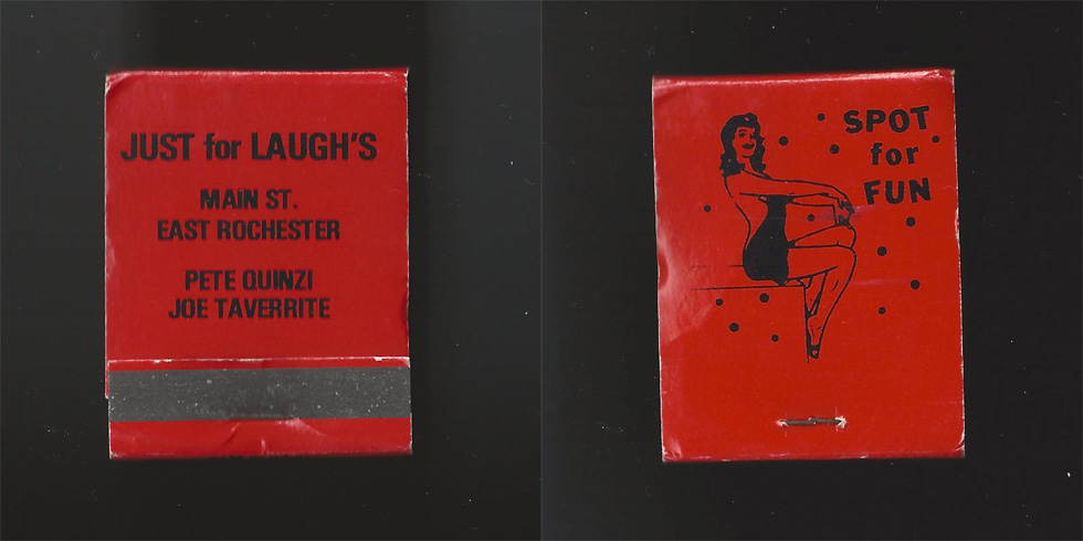 Just for Laughs matchbook.