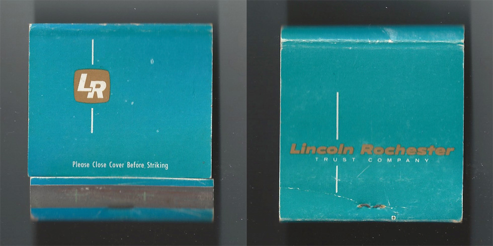 Lincoln Trust Company matchbook.