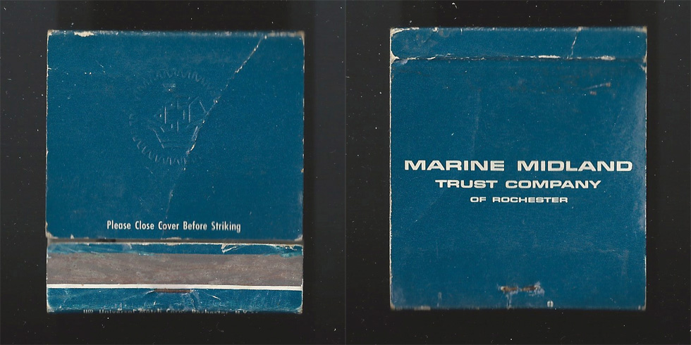 Marine Midland Trust Company matchbook.