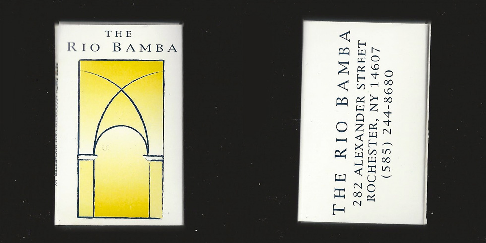The Rio Bamba matchbox.