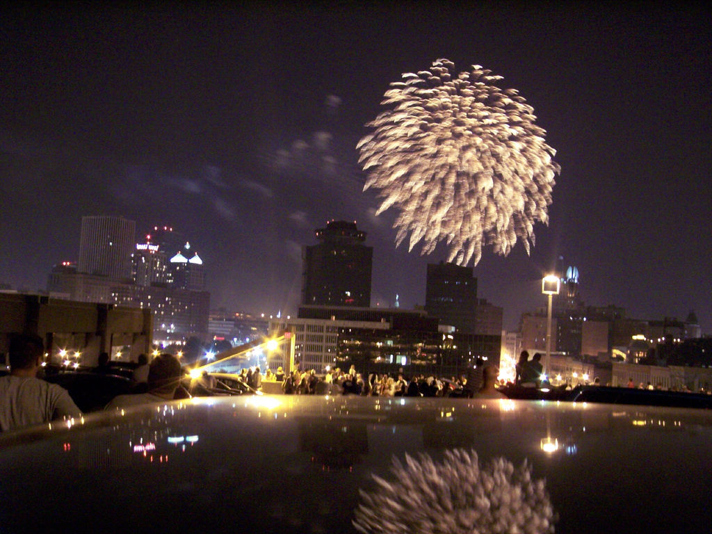 Fireworks over Rochester. [PHOTO: Aaron Giambattista]