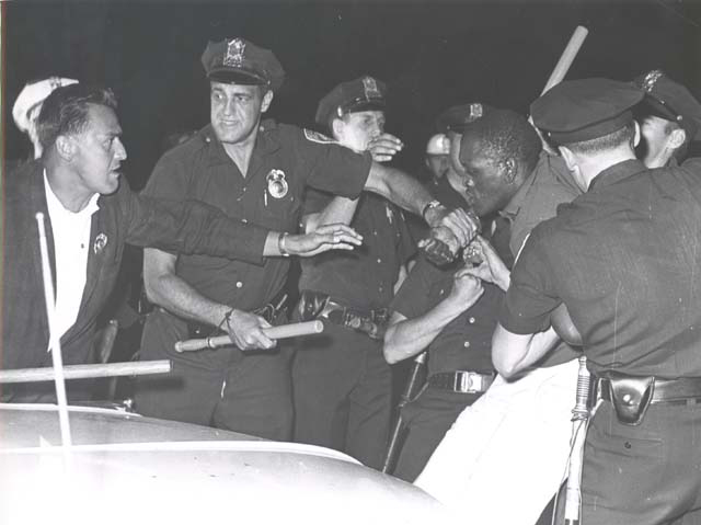 Scene from the Rochester riots, July 24-26, 1964. [PHOTO: Rochester Municipal Archives]
