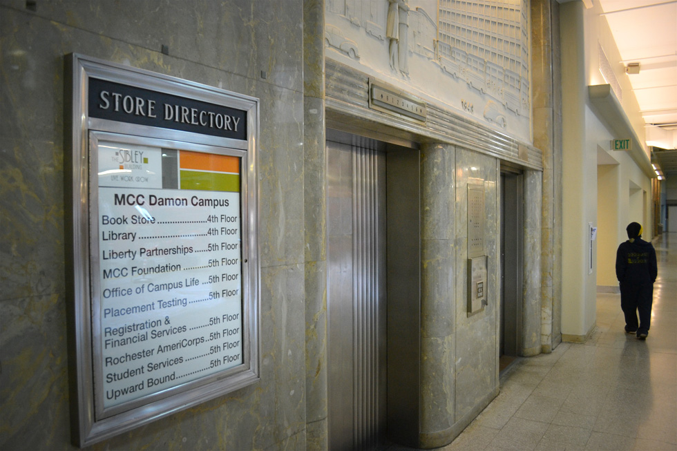 Inside the Sibley building. [PHOTO: RochesterSubway.com]