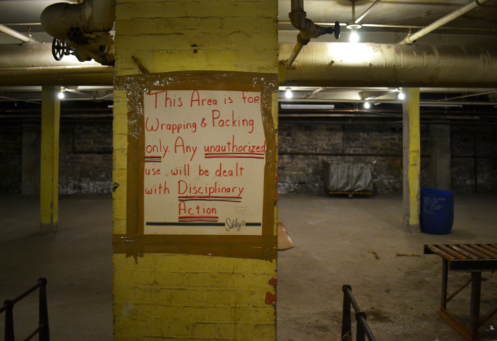 I wonder what else went on down here besides wrapping & packing? [PHOTO: RochesterSubway.com]