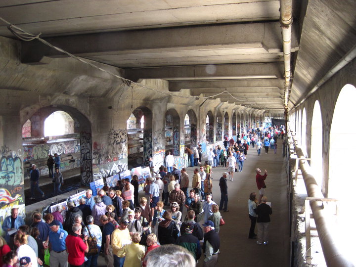 The Canal Society of New York State will be hosting tours of the Broad Street Aqueduct and subway tunnel this weekend. [PHOTO: Dag Lindquist]
