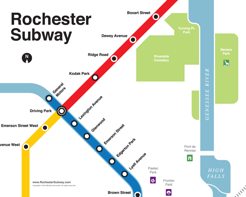 FREE PC Wallpaper: Rochester Subway Map