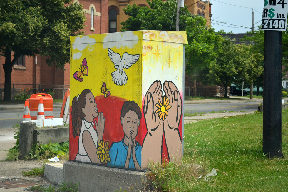 13 Traffic Signal Box Murals. [PHOTO: RochesterSubway.com]
