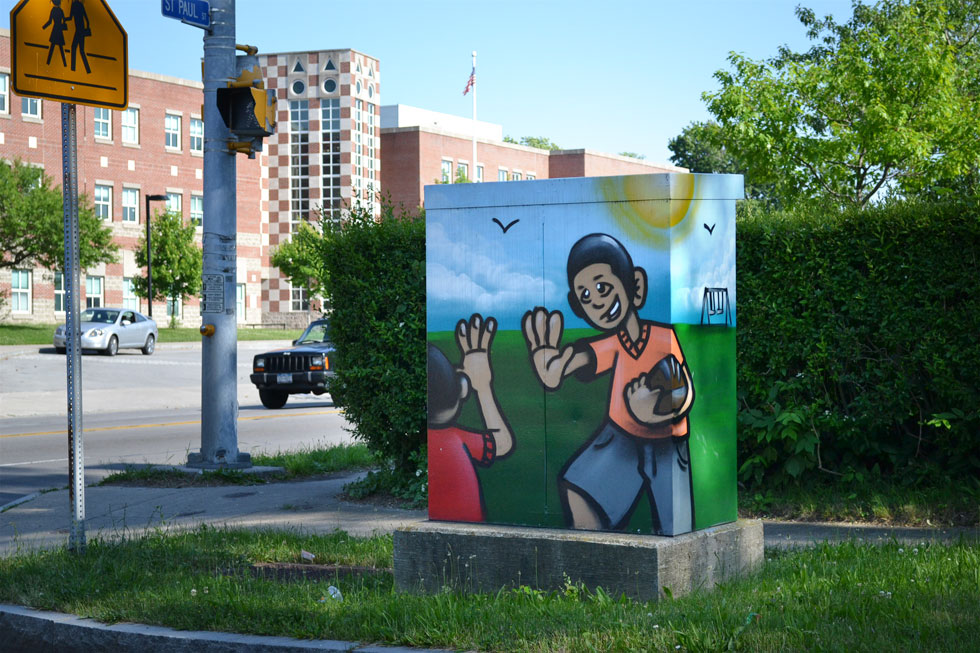 13 Traffic Signal Box Murals. [PHOTO: RochesterSubway.com]