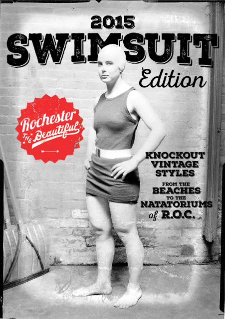 Vintage swimwear. Rochester NY. [IMAGE: Albert R. Stone]