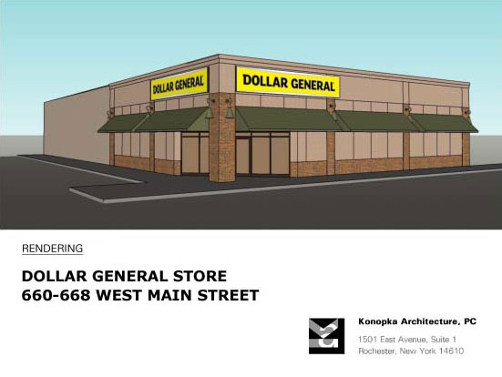 This is the proposed Dollar General to replace the church.