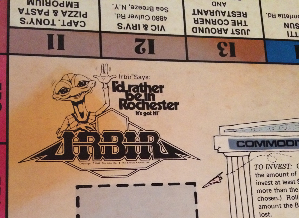 Do you recognize this guy? It's Irbir the alien, a Rochester mascot from the early 80s. [PHOTO: Laurie Dirkx]