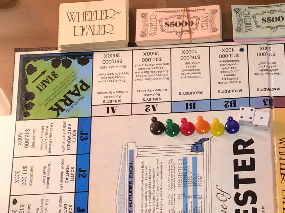 The Wheeler Dealer game is pretty neat. It features lots of local businesses from the time period and a few landmarks like Highland Park. [PHOTO: Laurie Dirkx]
