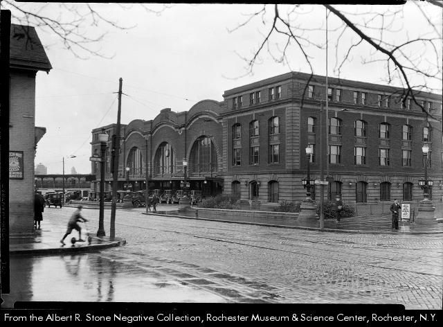 An old photo of Rochester's Bragdon NY Central Station. Ranked #7 on a recent list of top 10 most beautiful demolished rail stations.