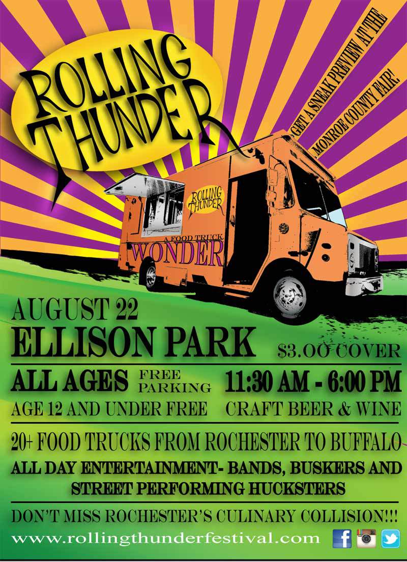 The Rochester Rolling Thunder Festival is coming to Ellison Park this Saturday. [IMAGE: Tin Man Events]