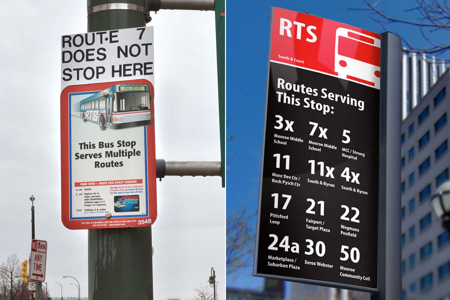 RTS Bus Stop Sign... MAKEOVER!