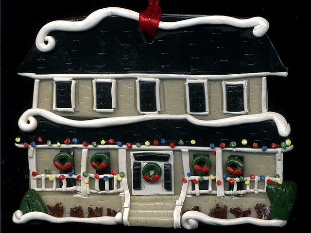 This holiday, why not give the gift of Sculpey... house ornaments by local artist Kimberly DiPietro.