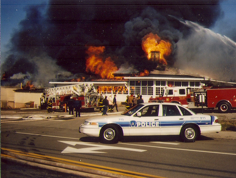 Roofers caused a fire that destroyed the Seabreeze carousel on March 31, 1994. [PHOTO: Courtesy Seabreeze Amusement Park]