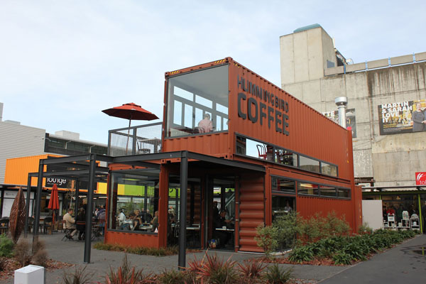A pair of old shipping containers could make for a unique dining experience. [PHOTO: blog.uship.com]