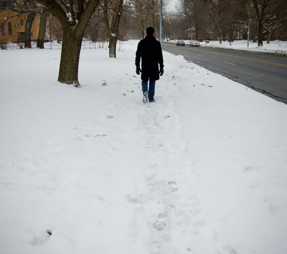 Sidewalk snow removal is a safety issue that requires action from all of us. [PHOTO: Nearsoft Inc, Flickr]
