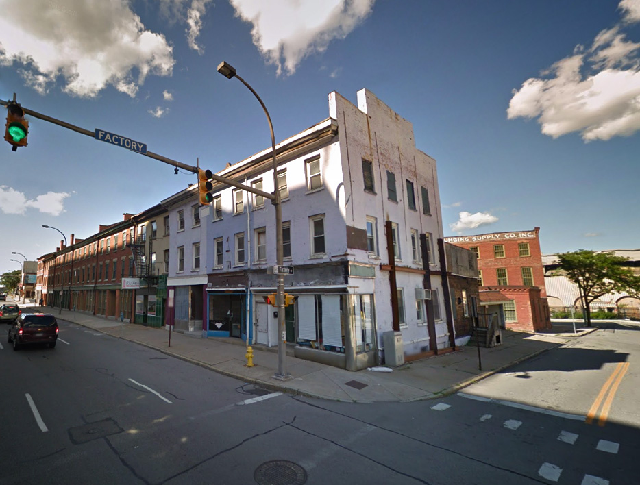 The corner of State and Factory Streets today. [IMAGE: Google]