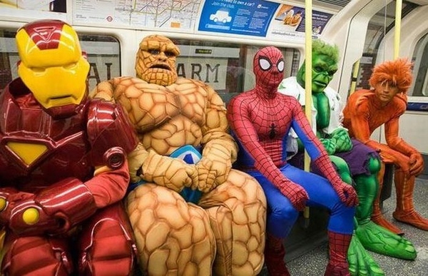 These 'subway heroes' ain't got nothin on Wanda Dueno. [PHOTO: BuzzFeed.com]
