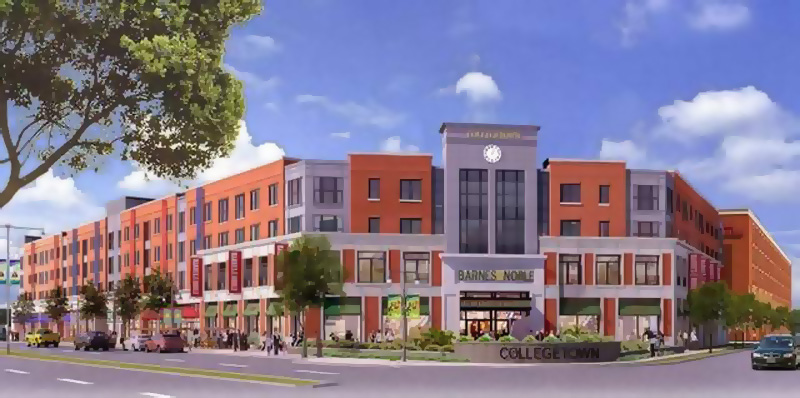 The College Town developers will be asking for certain City design codes to be waived.
