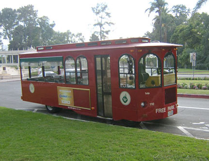 At this time it is not known what type of tram will be purchased for the market--but we hope it's not too different than this one.