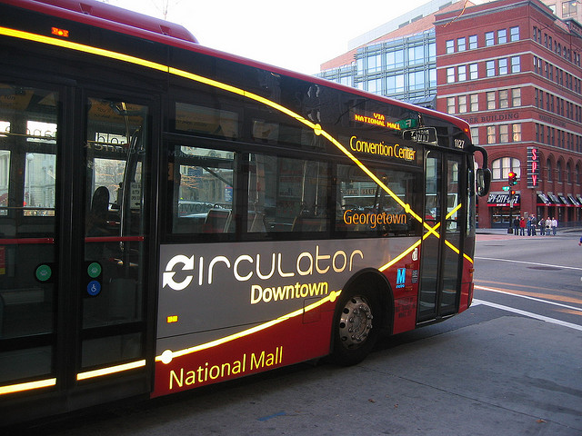 The Circulator bus in Washington D.C. [PHOTO: afagen's Flickr Stream]