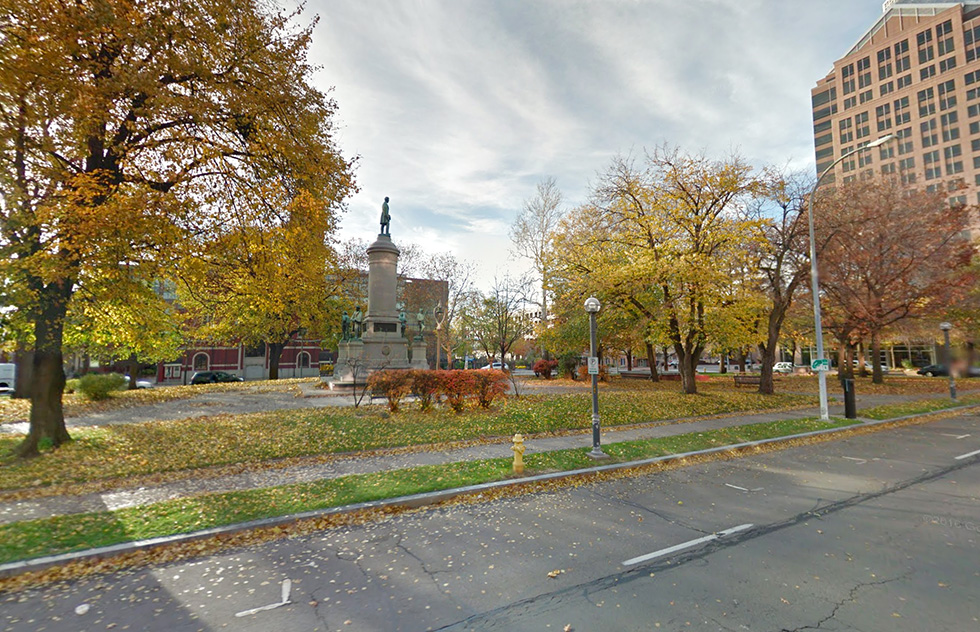 Washington Square Park. Rochester, NY. [PHOTO: Google Maps]