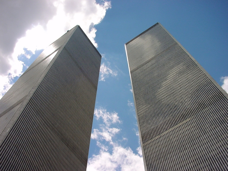 The original Twin Towers in NYC. Completed 1971.
