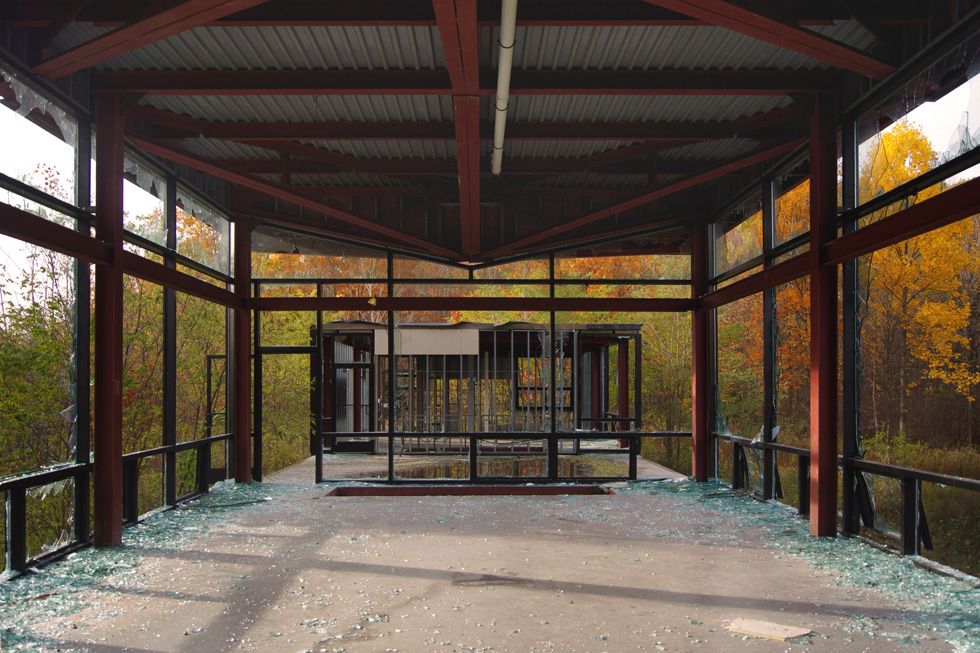 Abandoned Glass House